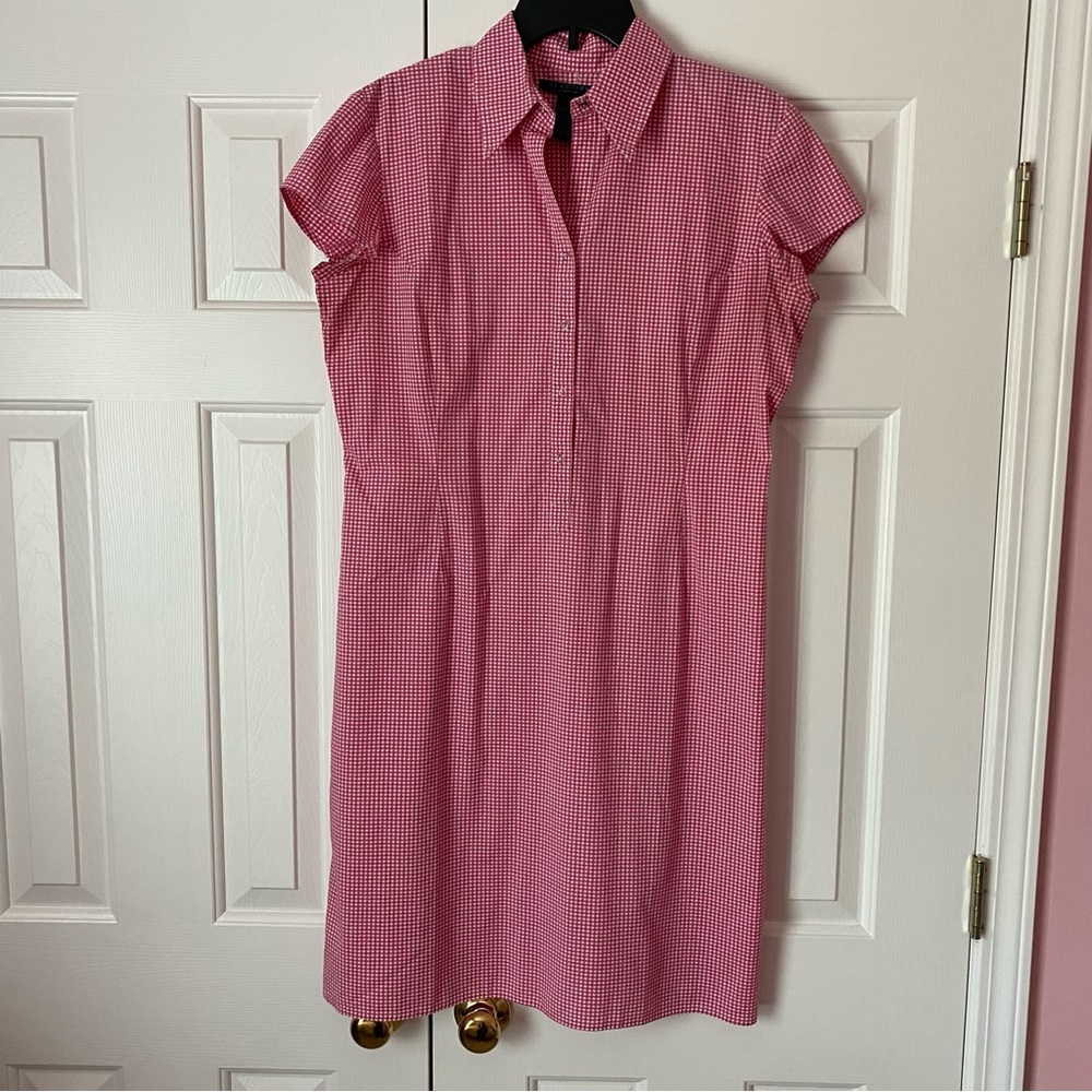 Kenneth Cole Reaction Gingham Shirt Dress